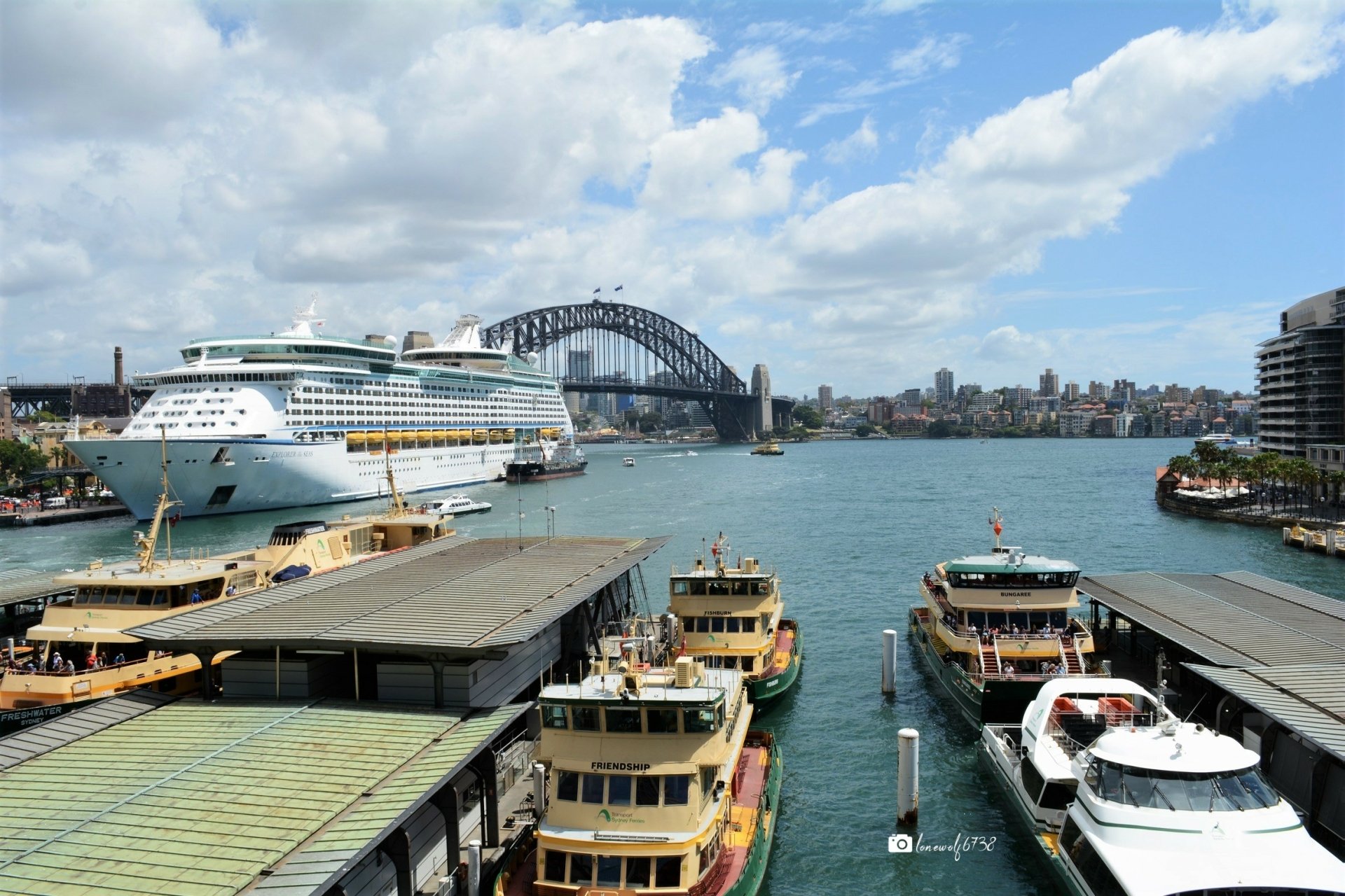MS Explorer of the Seas Docked in Sydney Harbour by lonewolf6738