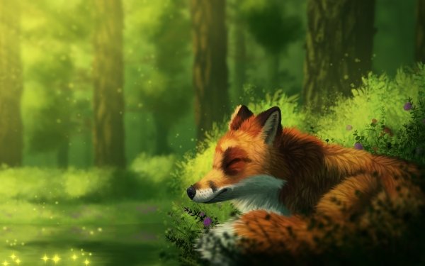 Fantasy Fox Fantasy Animals HD Wallpaper | Background Image