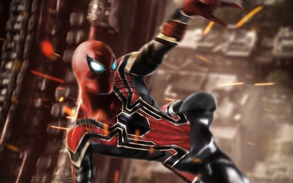 Movie Avengers: Infinity War The Avengers Spider-Man Iron Spider HD Wallpaper | Background Image