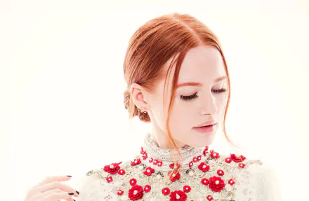 mood face redhead American actress Celebrity Madelaine Petsch HD Desktop Wallpaper | Background Image
