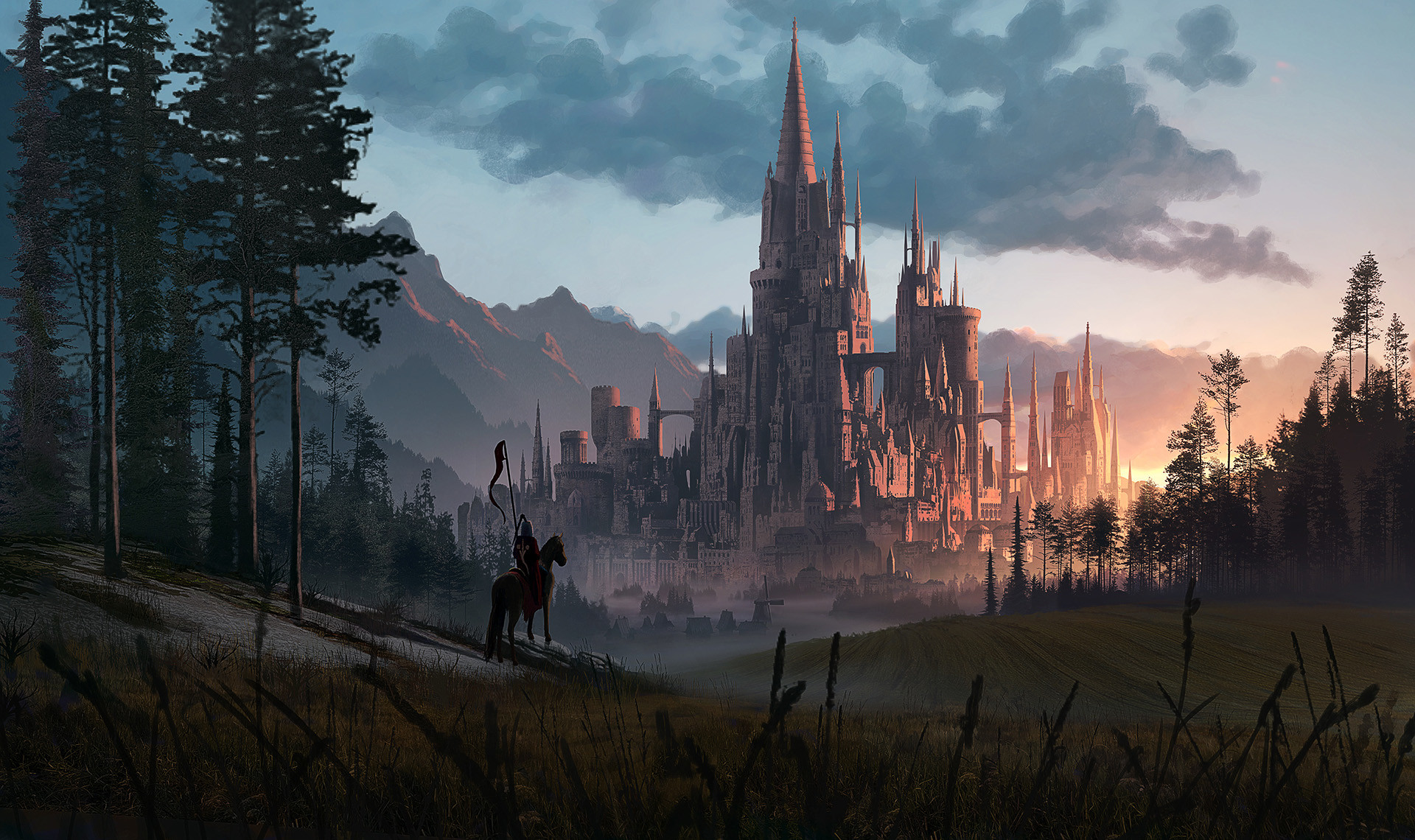 Fantasy Castle HD Wallpaper | Background Image