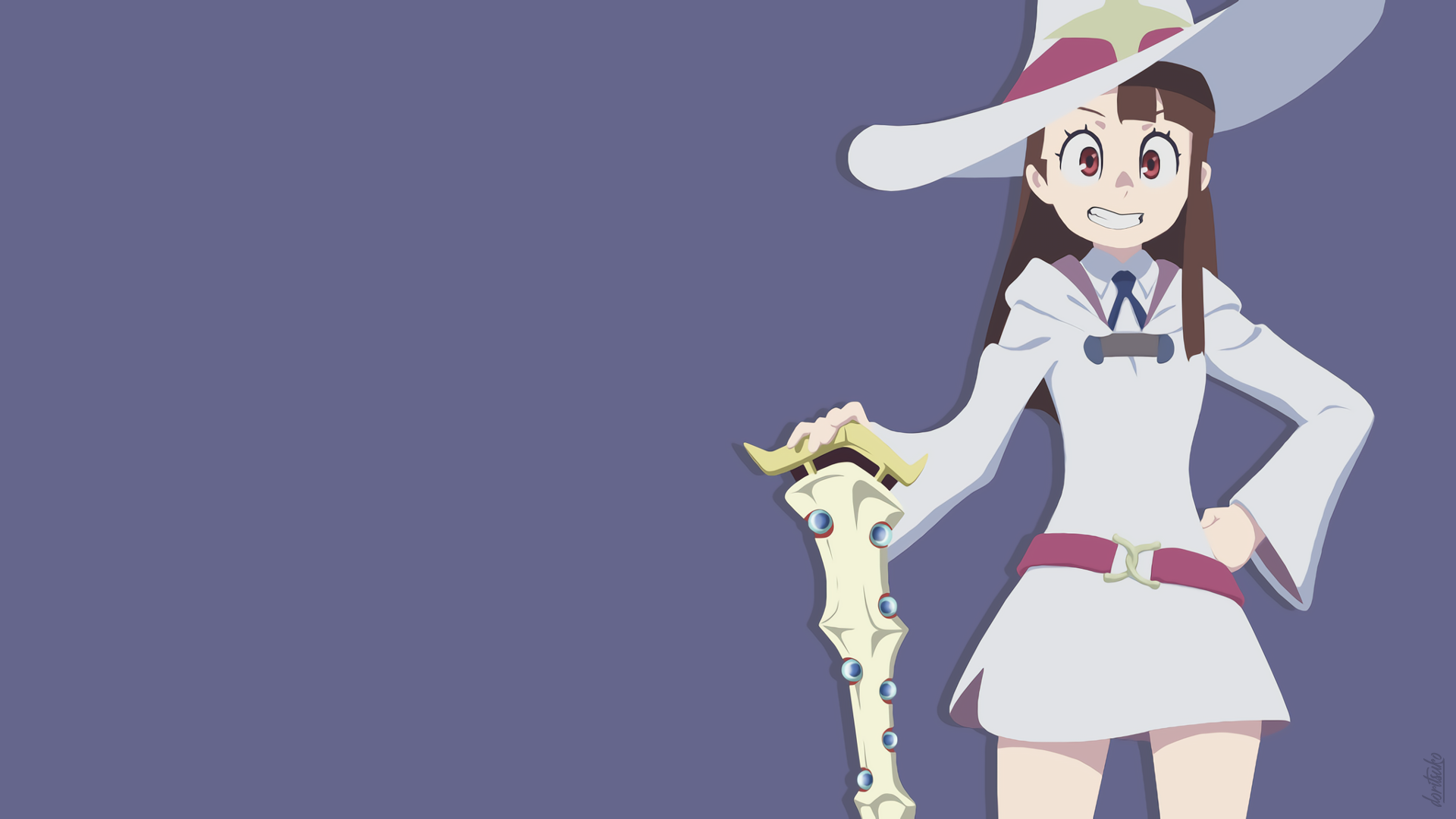 Download Akko Kagari Anime Little Witch Academia HD Wallpaper by doritsuko