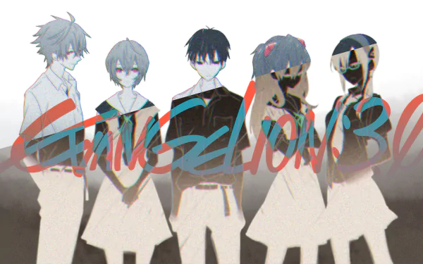 Kaworu Nagisa Rei Ayanami Shinji Ikari Asuka Langley Sohryu Neon Genesis Evangelion Anime Evangelion: 3.0 You Can (Not) Redo HD Desktop Wallpaper | Background Image