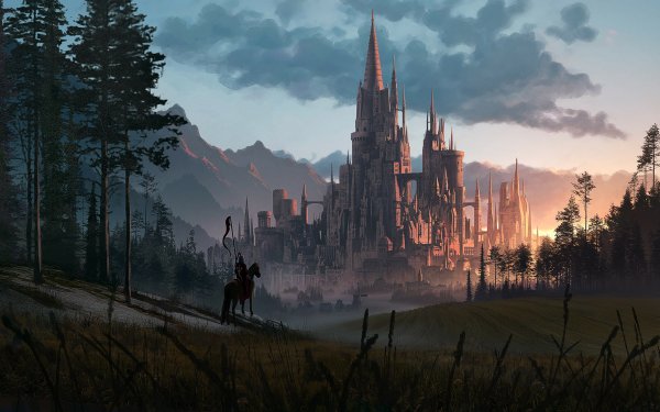 Fantasy Castle Castles HD Wallpaper | Background Image