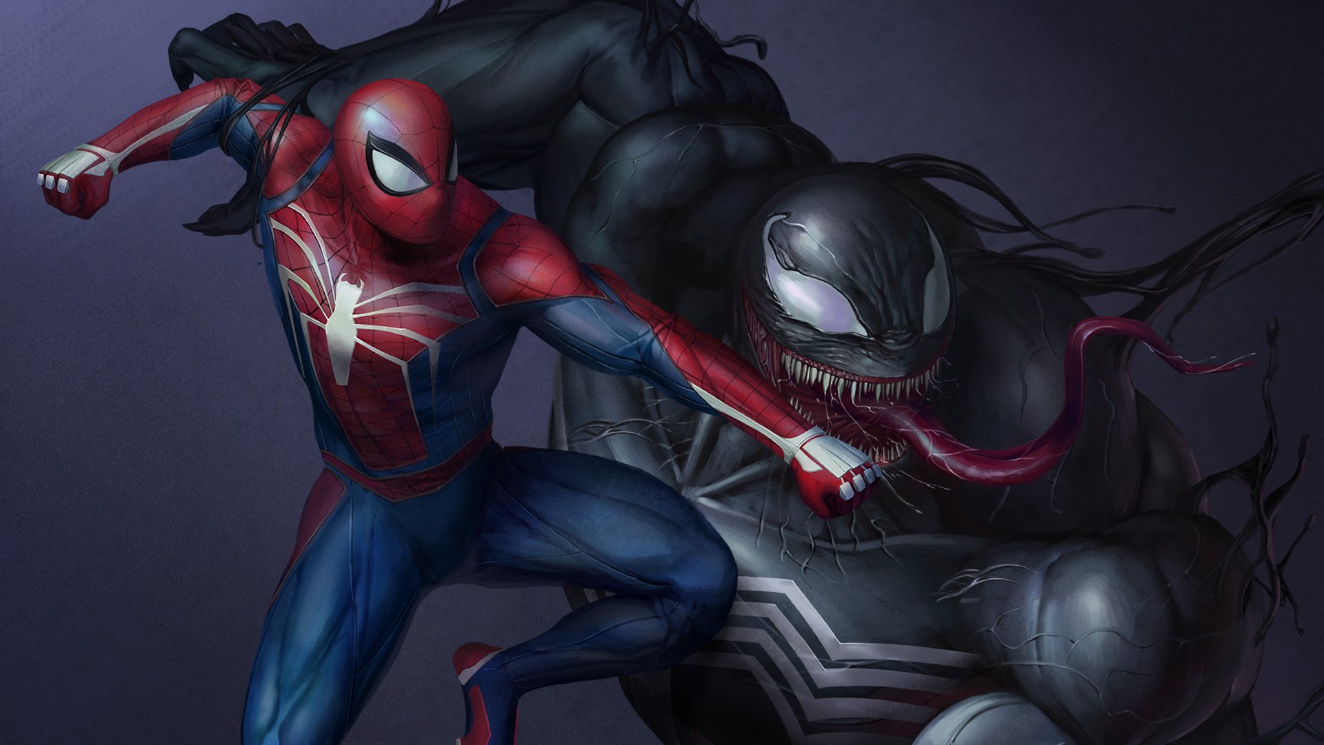Spider-Man vs Venom. 