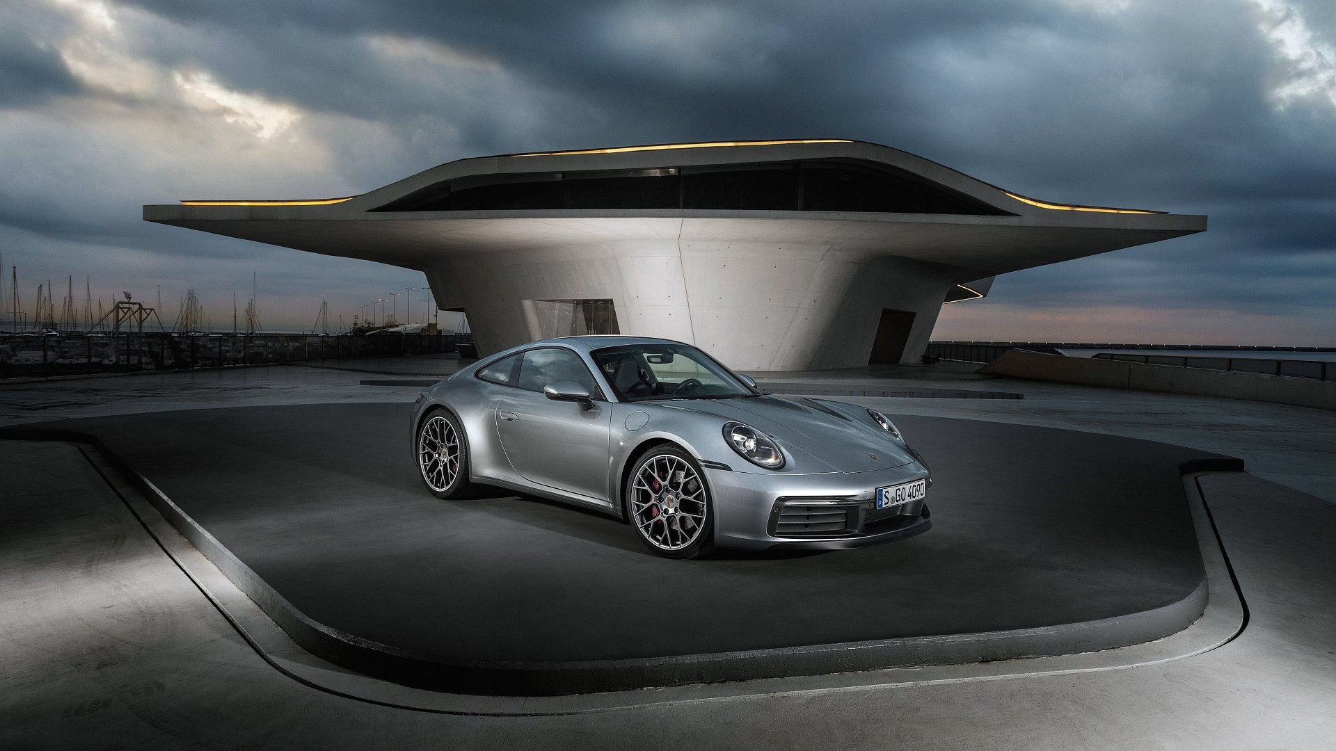 Download Silver Car Car Porsche Porsche 911 Porsche 911 Carrera 4S Vehicle Porsche 911 Carrera 4k Ultra HD Wallpaper