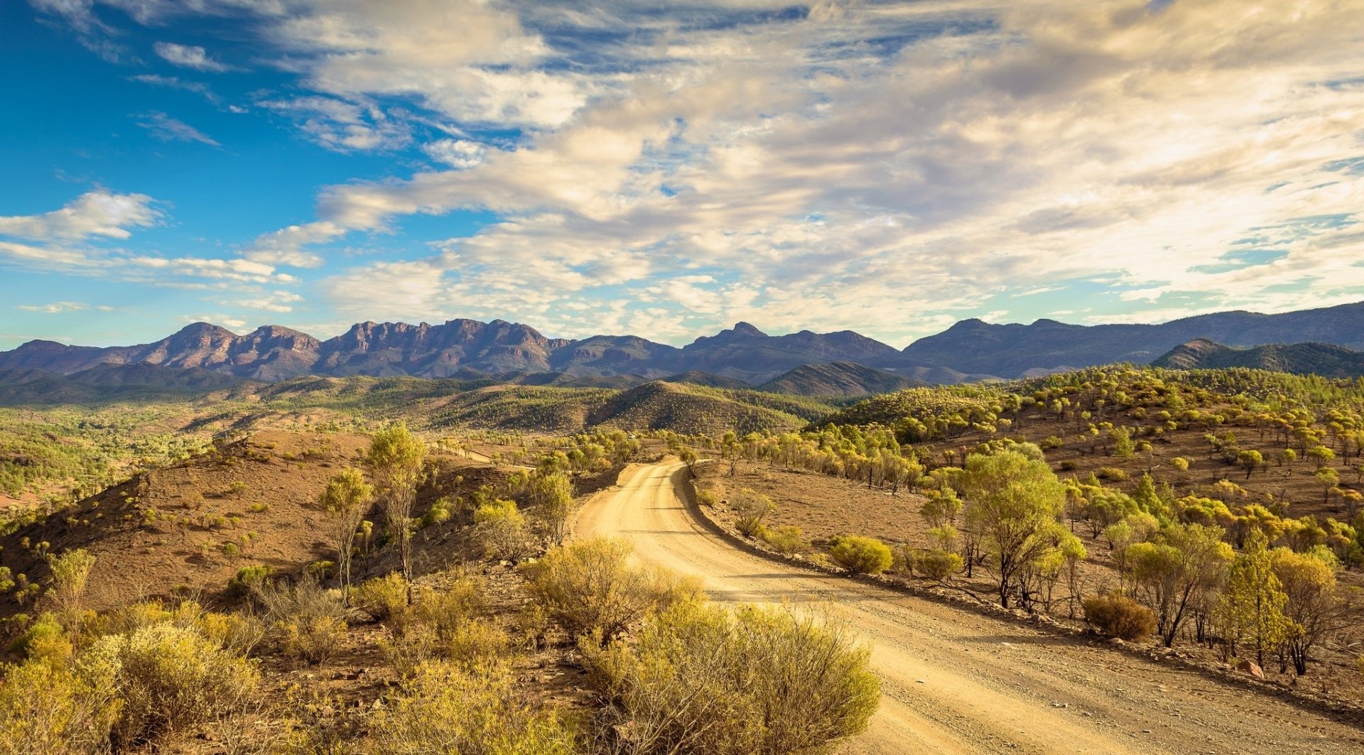 Download Dirt Road Nature Landscape HD Wallpaper