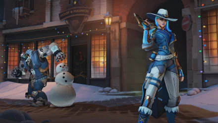 B.O.B. (Overwatch) Ashe (Overwatch) video game Overwatch HD Desktop Wallpaper | Background Image