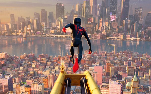 Film Spider-Man: Into The Spider-Verse Spider-Man Miles Morales Superhero New York Marvel Comics Fond d'écran HD | Image