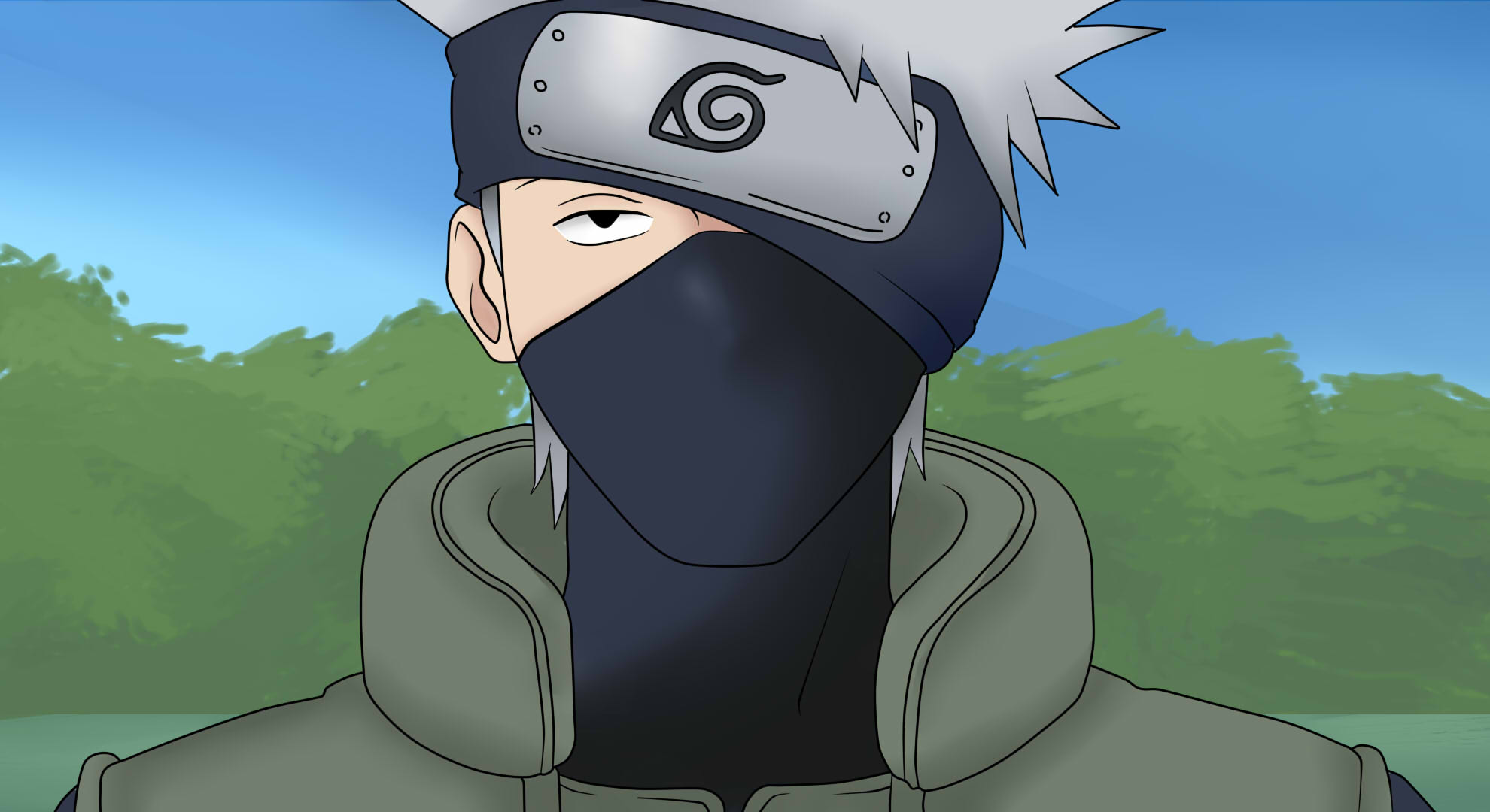 KAKASHI WITHOUT MASK, naruto, anime, kakashi, sensei, HD phone wallpaper