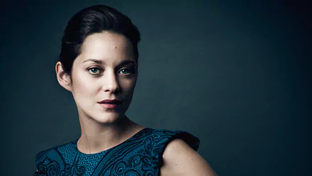 blue eyes blue dress Celebrity Marion Cotillard HD Desktop Wallpaper | Background Image