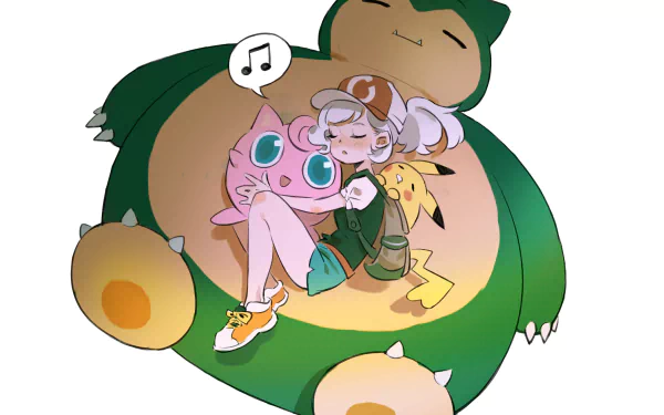 Snorlax (Pokémon) Jigglypuff (Pokémon) Pikachu video game Pokémon: Let's Go Pikachu and Let's Go Eevee HD Desktop Wallpaper | Background Image