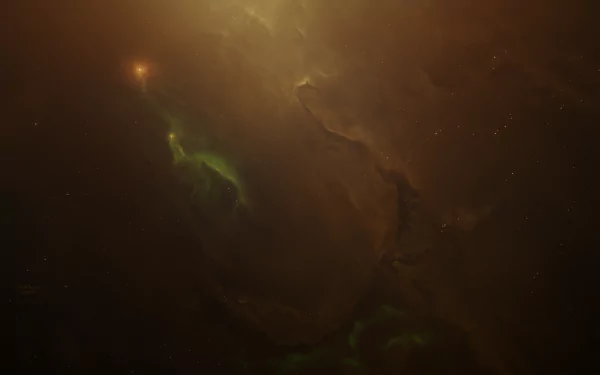 HD desktop wallpaper featuring a stunning sci-fi depiction of a nebula in space, showcasing rich colors and intricate details.