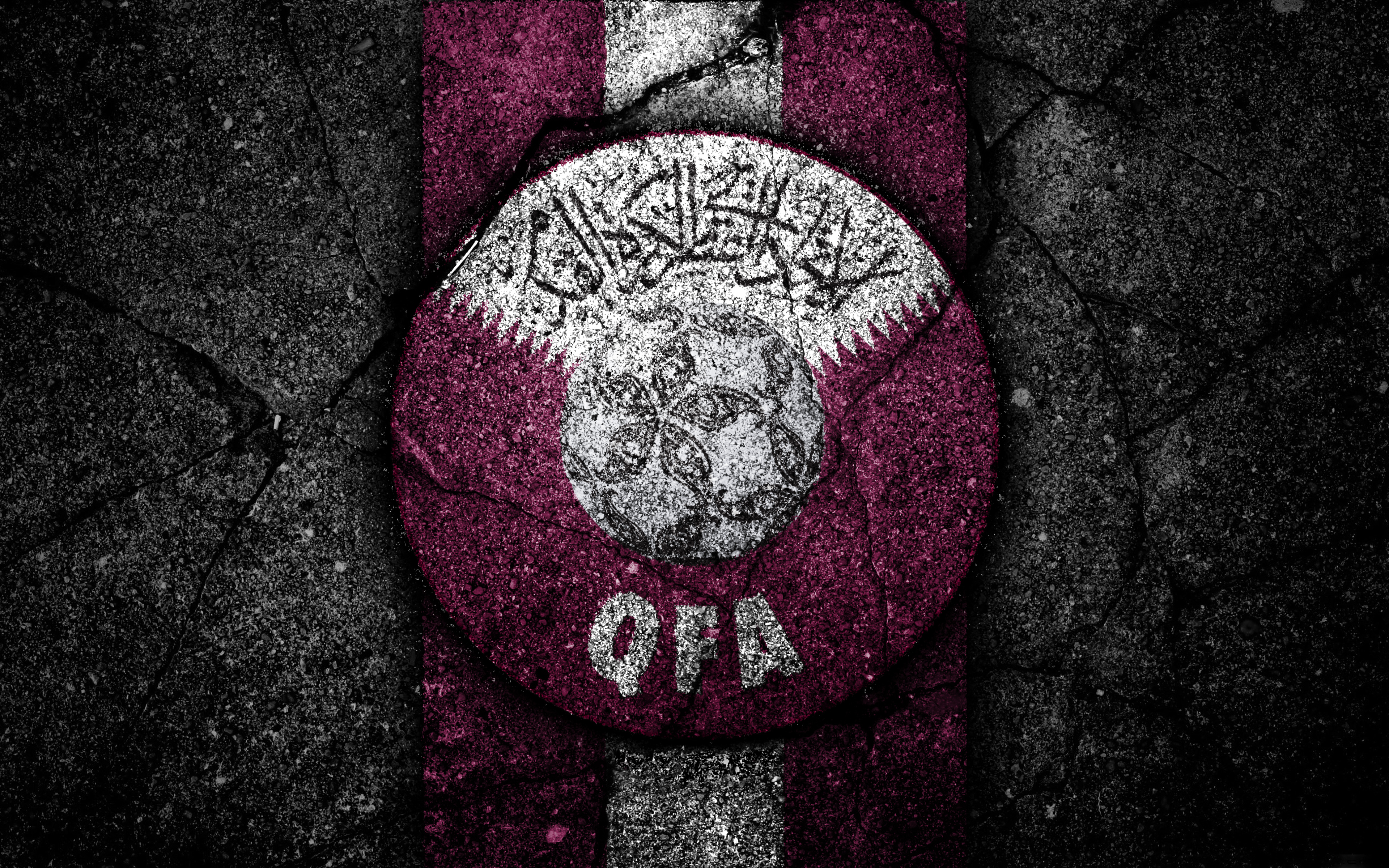 Download wallpapers Qatar flag, Qatar, Middle East, flag of Qatar, silk  flag | Qatar flag, Flags of the world, Qatar