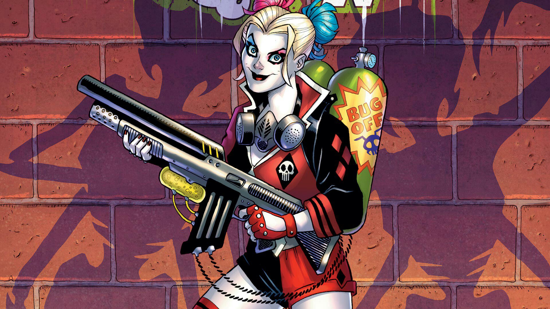 Download Blonde Weapon Dc Comics Comic Harley Quinn Hd Wallpaper