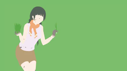 Makoto Kowata Anime Flying Witch HD Desktop Wallpaper | Background Image
