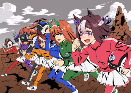 Vodka (Uma Musume) Mejiro McQueen Gold Ship (Uma Musume) Tokai Teio Silence Suzuka Special Week (Uma Musume) Anime Uma Musume: Pretty Derby HD Desktop Wallpaper | Background Image