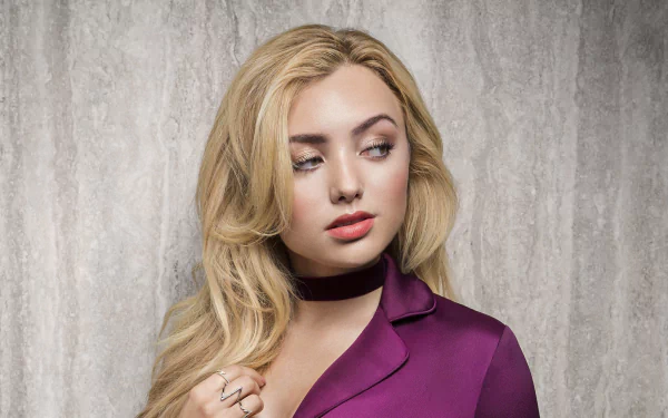 choker blonde American actress Celebrity Peyton List HD Desktop Wallpaper | Background Image