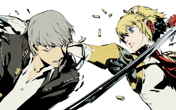 Yu Narukami Aigis (Persona) video game Persona 4: Arena HD Desktop Wallpaper | Background Image