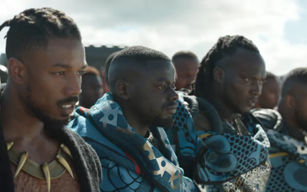 Michael B. Jordan Erik Killmonger movie Black Panther (Marvel Comics) HD Desktop Wallpaper | Background Image