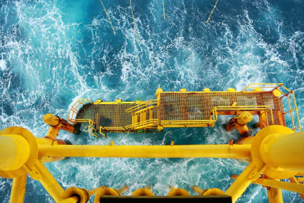 sea metal man made oil platform HD Desktop Wallpaper | Background Image