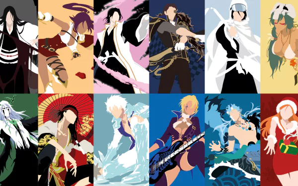 Orihime Inoue Grimmjow Jaegerjaquez Tier Halibel Tōshirō Hitsugaya Ulquiorra Cifer Nelliel Tu Odelschwanck Rukia Kuchiki Byakuya Kuchiki Yoruichi Shihôin Unohana Retsu Anime Bleach HD Desktop Wallpaper | Background Image