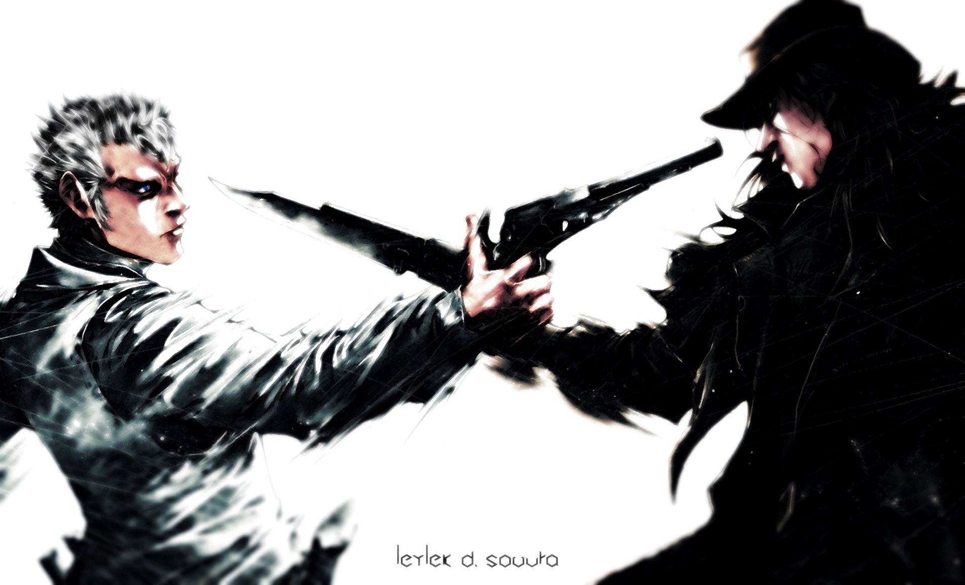 Download Anime Green Blood 4k Ultra HD Wallpaper by Leylek-d-Sovura