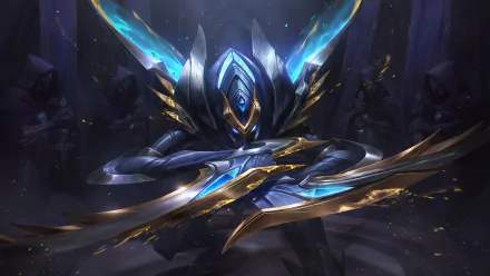 HD desktop wallpaper featuring Kha'Zix from League of Legends, showcasing an intense and dynamic in-game character design.