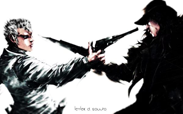 Anime Green Blood HD Desktop Wallpaper | Background Image