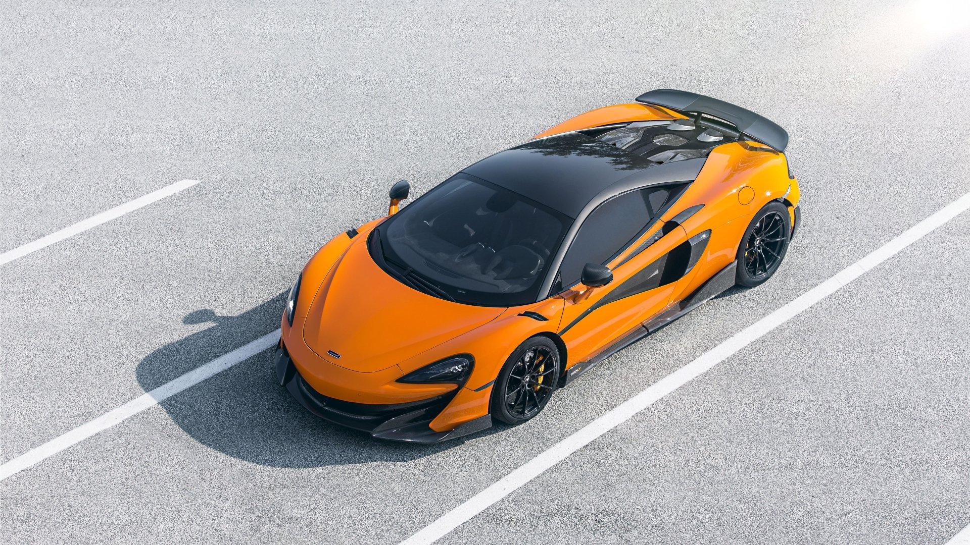 Download Orange Car Supercar Car McLaren Vehicle McLaren 600LT 4k Ultra HD Wallpaper