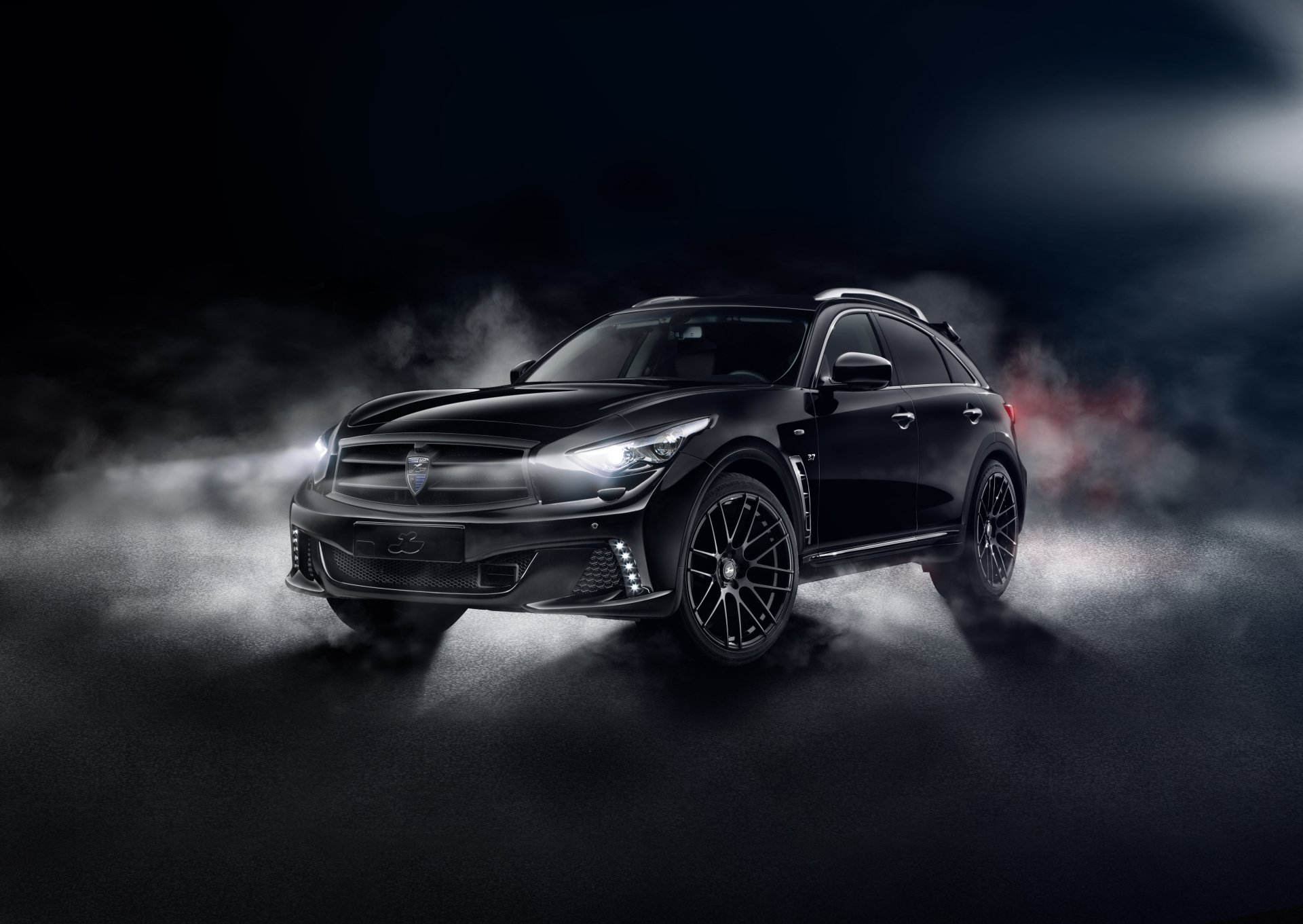 Download SUV Black Car Car Infiniti Vehicle Infiniti QX70 8k Ultra HD Wallpaper