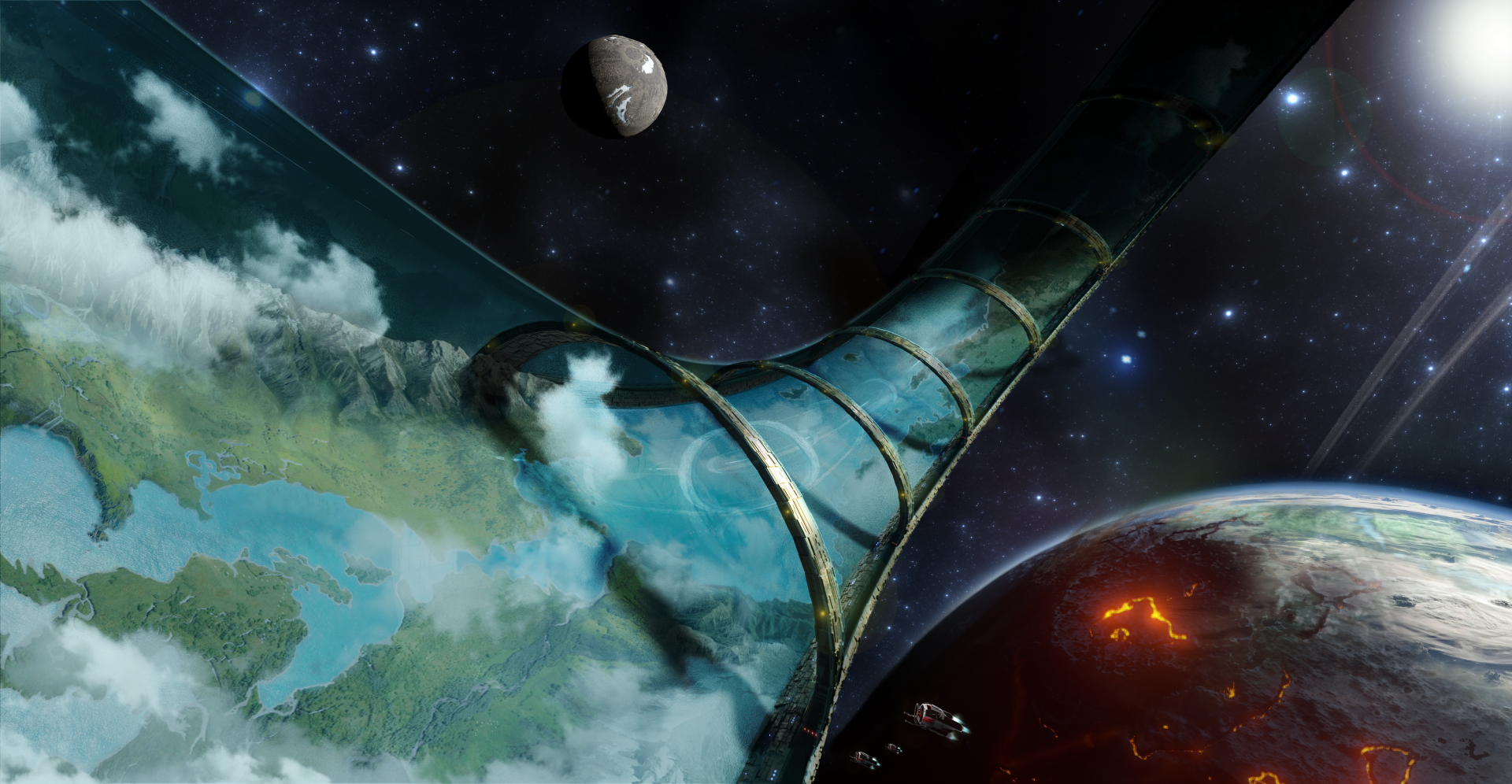 Interstellar Space Station HD Wallpaper by naima