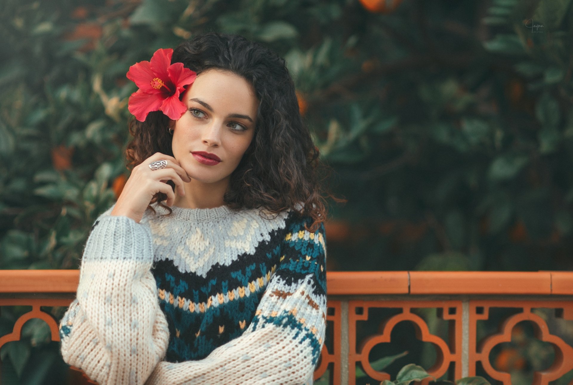 Download Lipstick Black Hair Woman Model HD Wallpaper by Jayma Javier