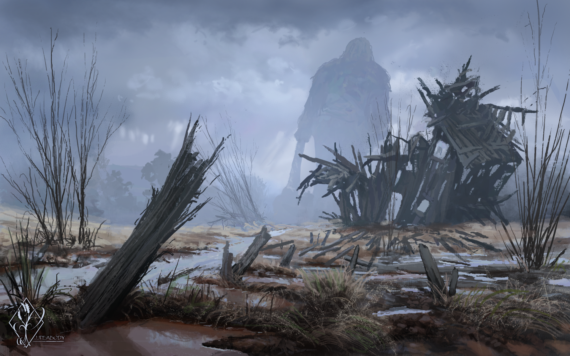 Download Fog Fantasy Giant HD Wallpaper by Jereme Peabody