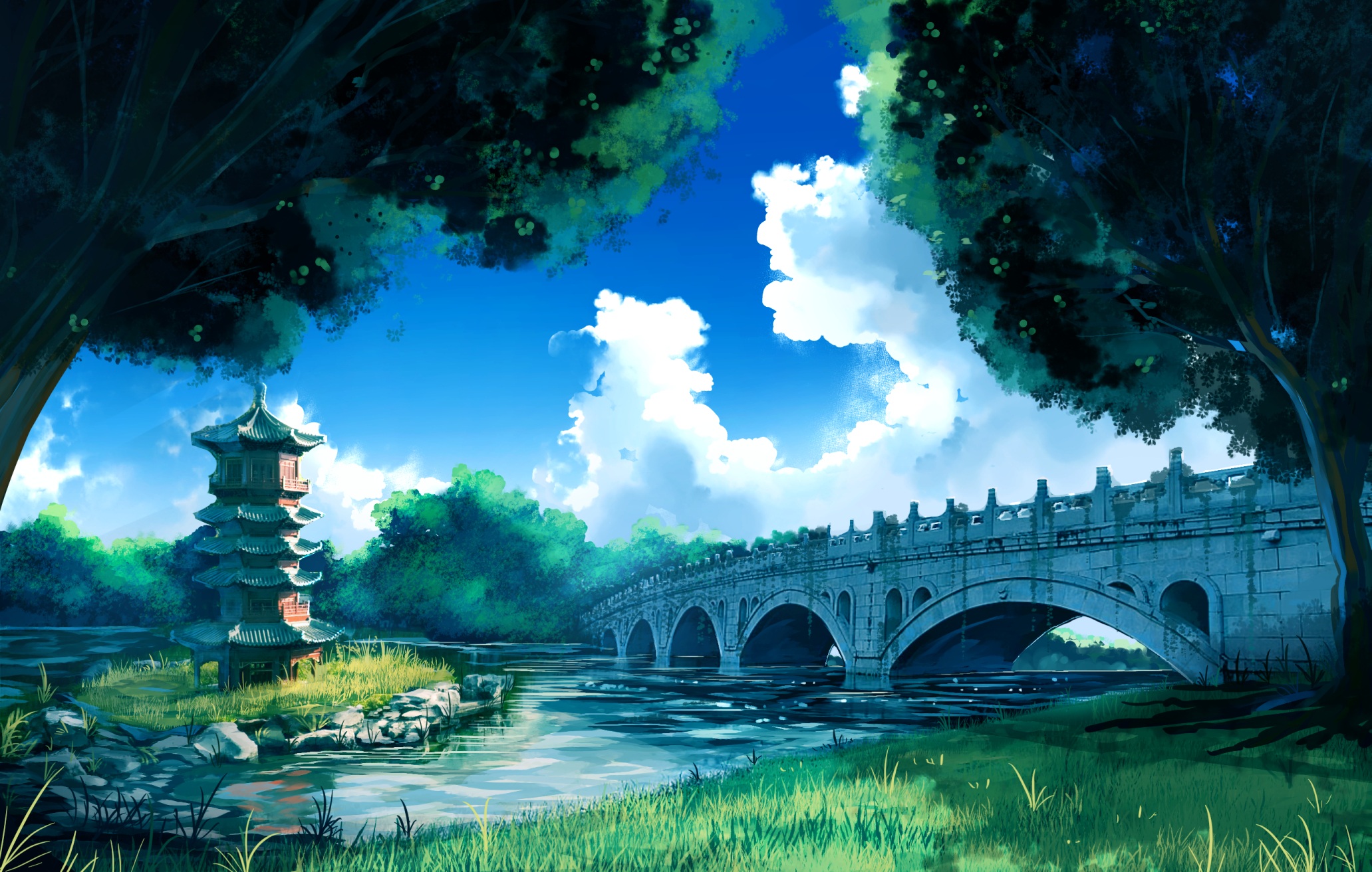 Anime Bridge Wallpapers  Top Free Anime Bridge Backgrounds   WallpaperAccess