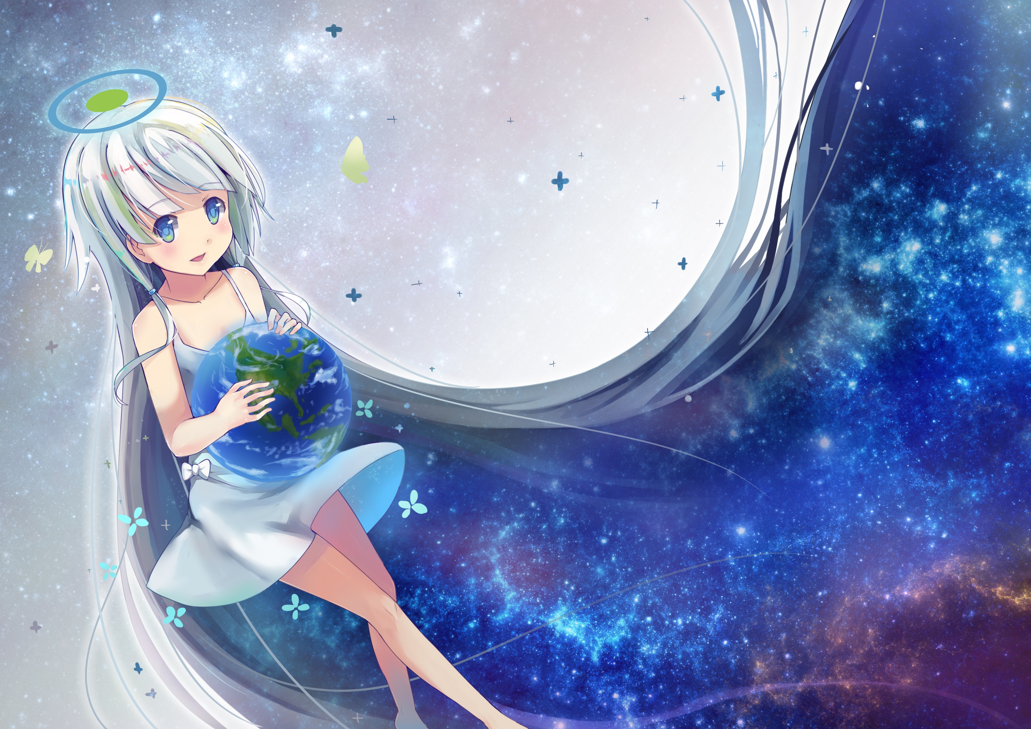 Anime Earth-Chan HD Wallpaper | Background Image