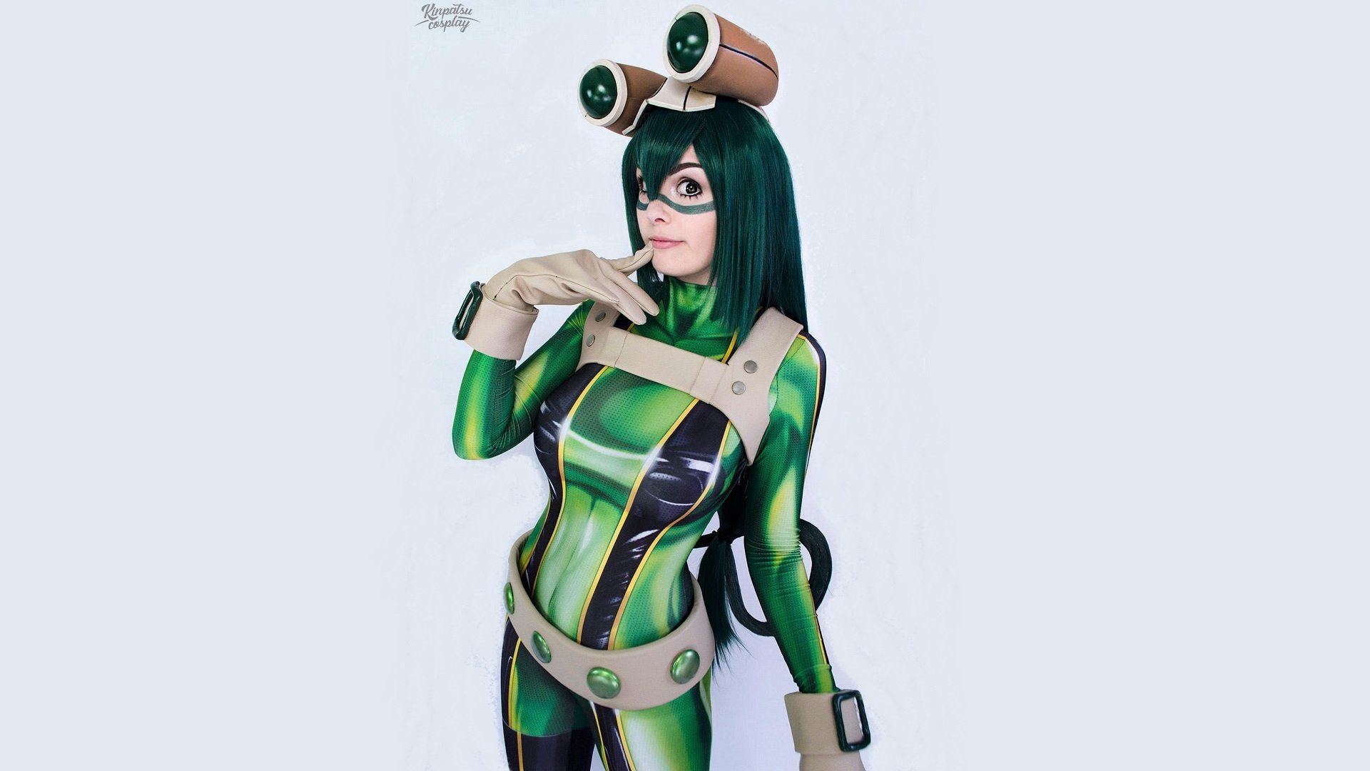 Download Tsuyu Asui My Hero Academia Woman Cosplay HD Wallpaper