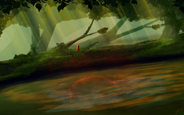 fantasy red riding hood HD Desktop Wallpaper | Background Image