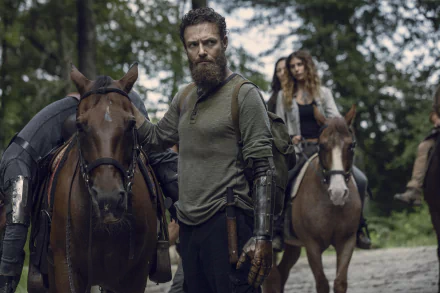 Magna (The Walking Dead) Nadia Hilker Aaron (The Walking Dead) Ross Marquand TV Show The Walking Dead HD Desktop Wallpaper | Background Image