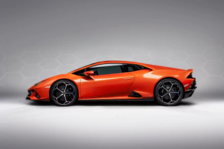 supercar orange car car Lamborghini vehicle Lamborghini Huracan Evo HD Desktop Wallpaper | Background Image