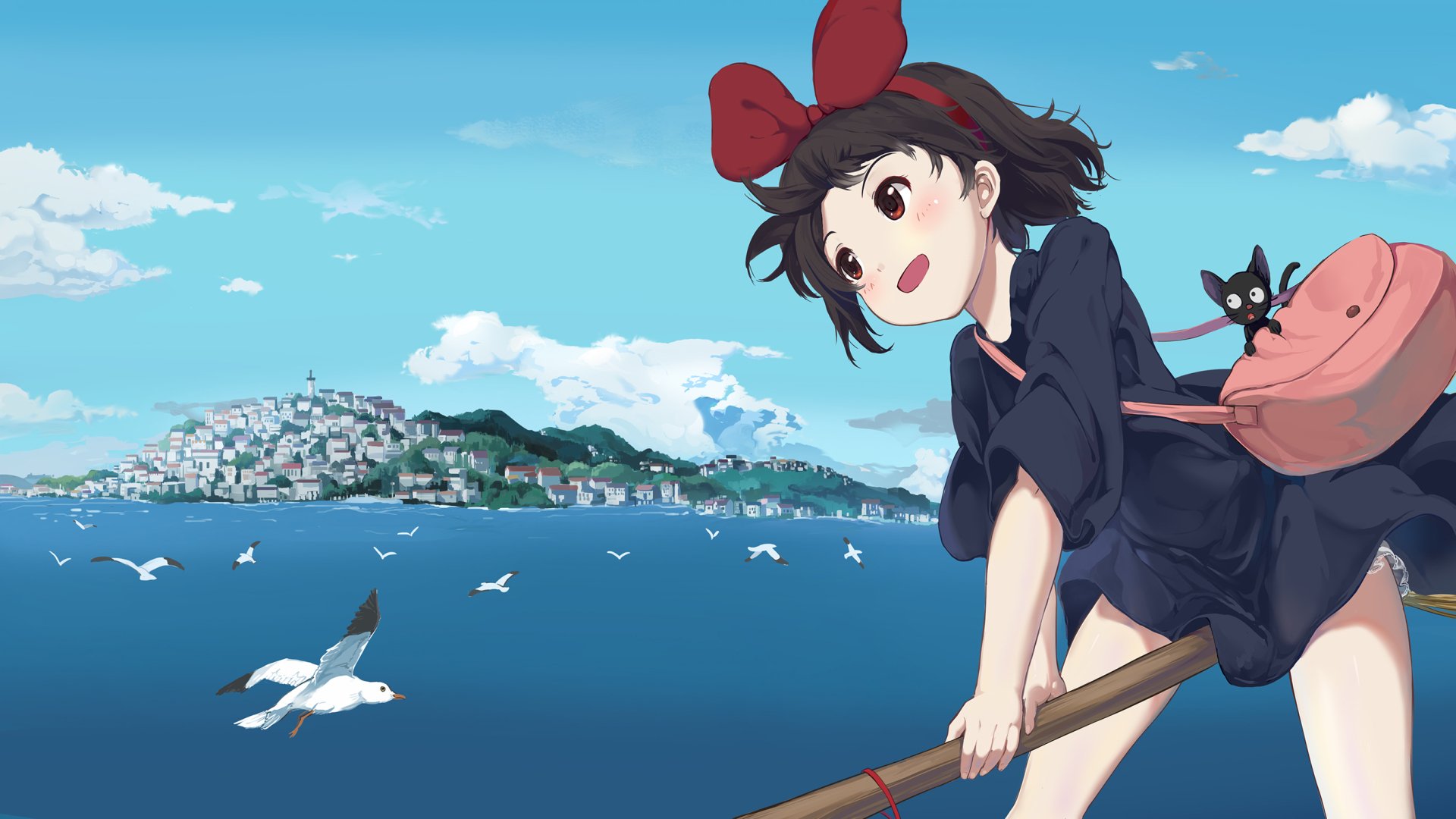 Download Kiki (Kiki's Delivery Service) Anime Kiki's Delivery Service HD Wallpaper by 面包是梦想的源头