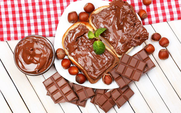 chocolate hazelnut food Nutella HD Desktop Wallpaper | Background Image