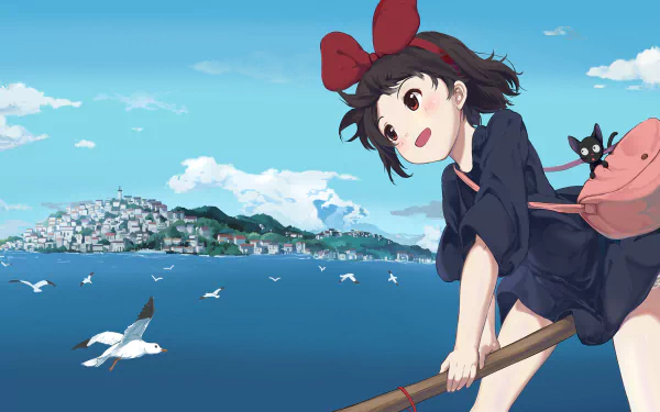 Kiki (Kiki's Delivery Service) Anime Kiki's Delivery Service HD Desktop Wallpaper | Background Image