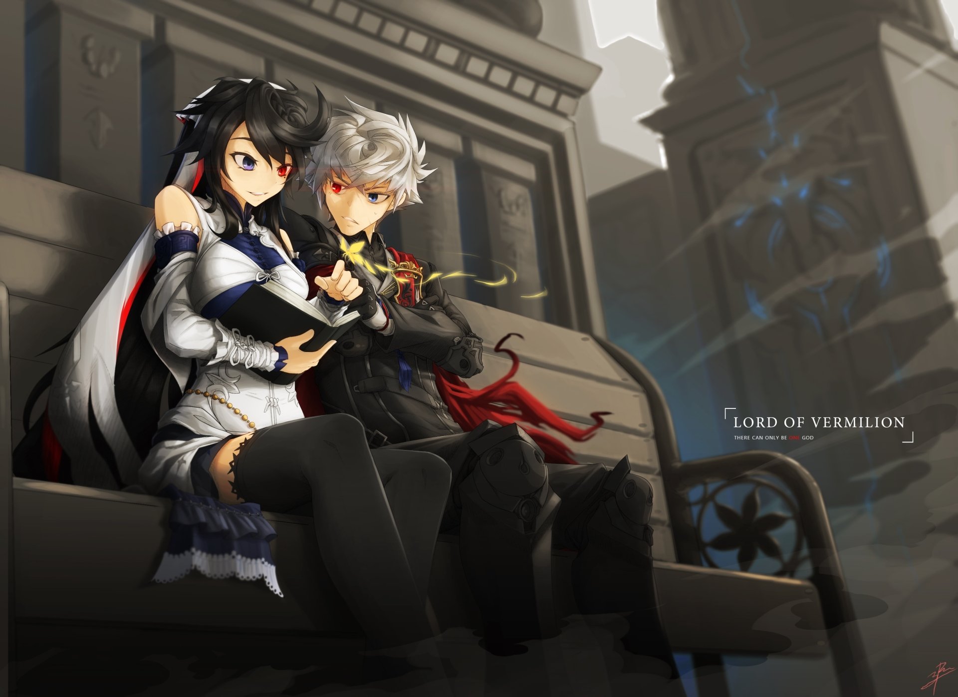 Download Heterochromia Gideon (Lord Of Vermilion) Angela (Lord Of Vermilion) Video Game Lord Of Vermilion III HD Wallpaper by Zhao-P