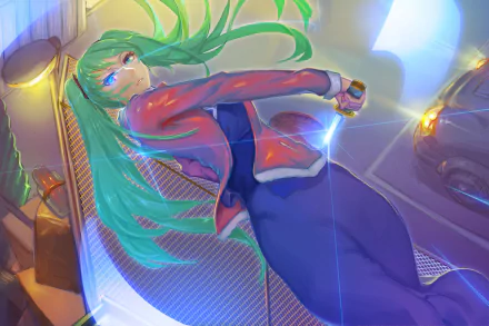 heterochromia The Garden of Sinners Vocaloid Shiki Ryougi Hatsune Miku Anime crossover HD Desktop Wallpaper | Background Image