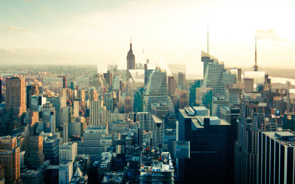 city artistic polyscape HD Desktop Wallpaper | Background Image