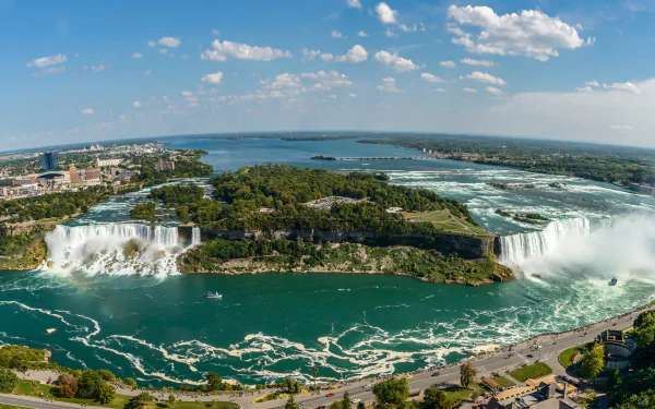 fisheye waterfall nature Niagara Falls HD Desktop Wallpaper | Background Image