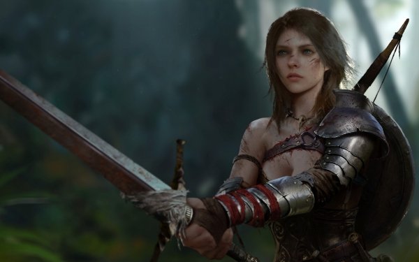 Fantasy Women Warrior Woman Warrior Sword HD Wallpaper | Background Image
