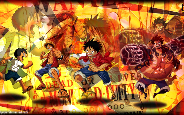  Luffy Tranformations by Kingwallpaper