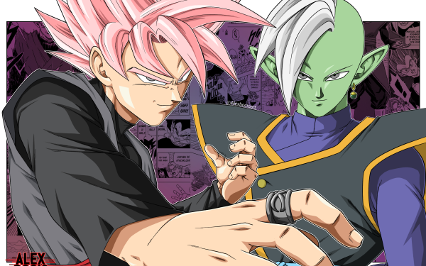 Anime Dragon Ball Super Dragon Ball Zamasu Black Super Saiyan Rosé HD Wallpaper | Background Image